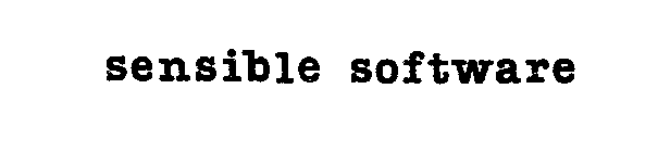 Trademark Logo SENSIBLE SOFTWARE
