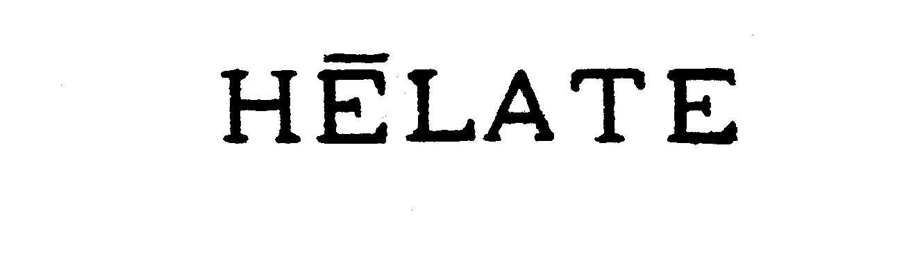 Trademark Logo HELATE