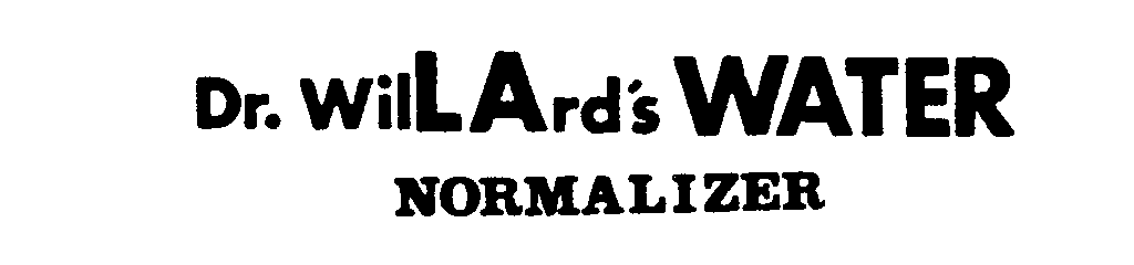  DR. WILLARD'S WATER NORMALIZER