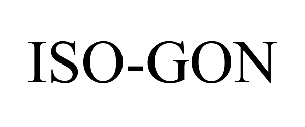 Trademark Logo ISO-GON