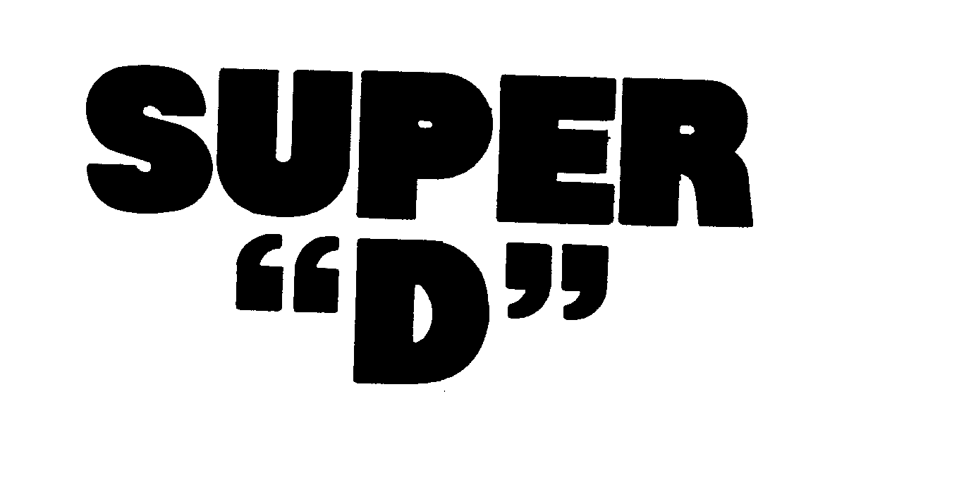 Trademark Logo SUPER "D"
