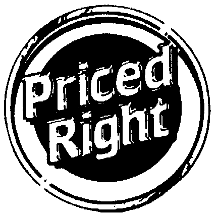 Trademark Logo PRICED RIGHT
