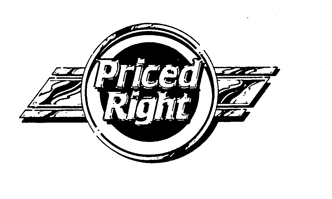 Trademark Logo PRICED RIGHT