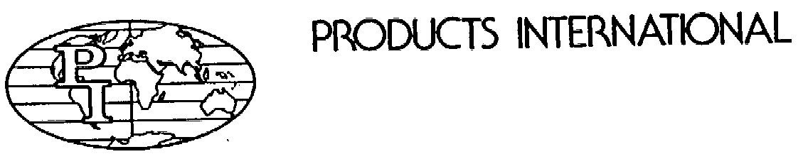 Trademark Logo PRODUCTS INTERNATIONAL