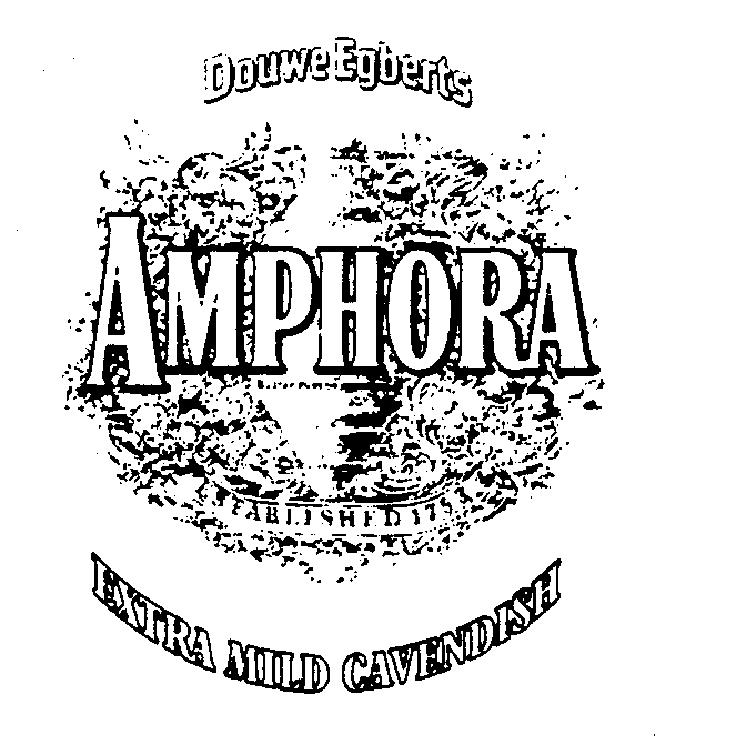Trademark Logo DOUWE EGBERTS AMPHORA ESTABLISHED 1753 EXTRA MILD CAVENDISH