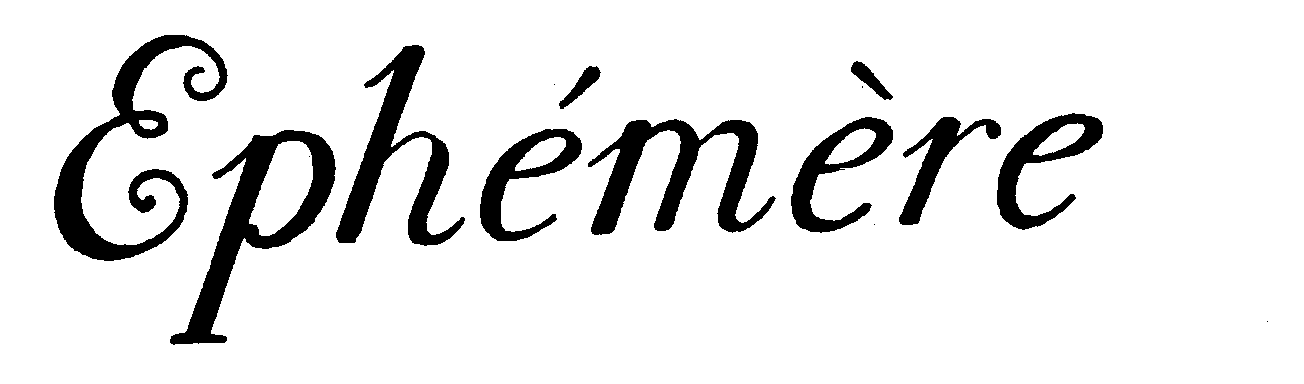 Trademark Logo EPHEMERE
