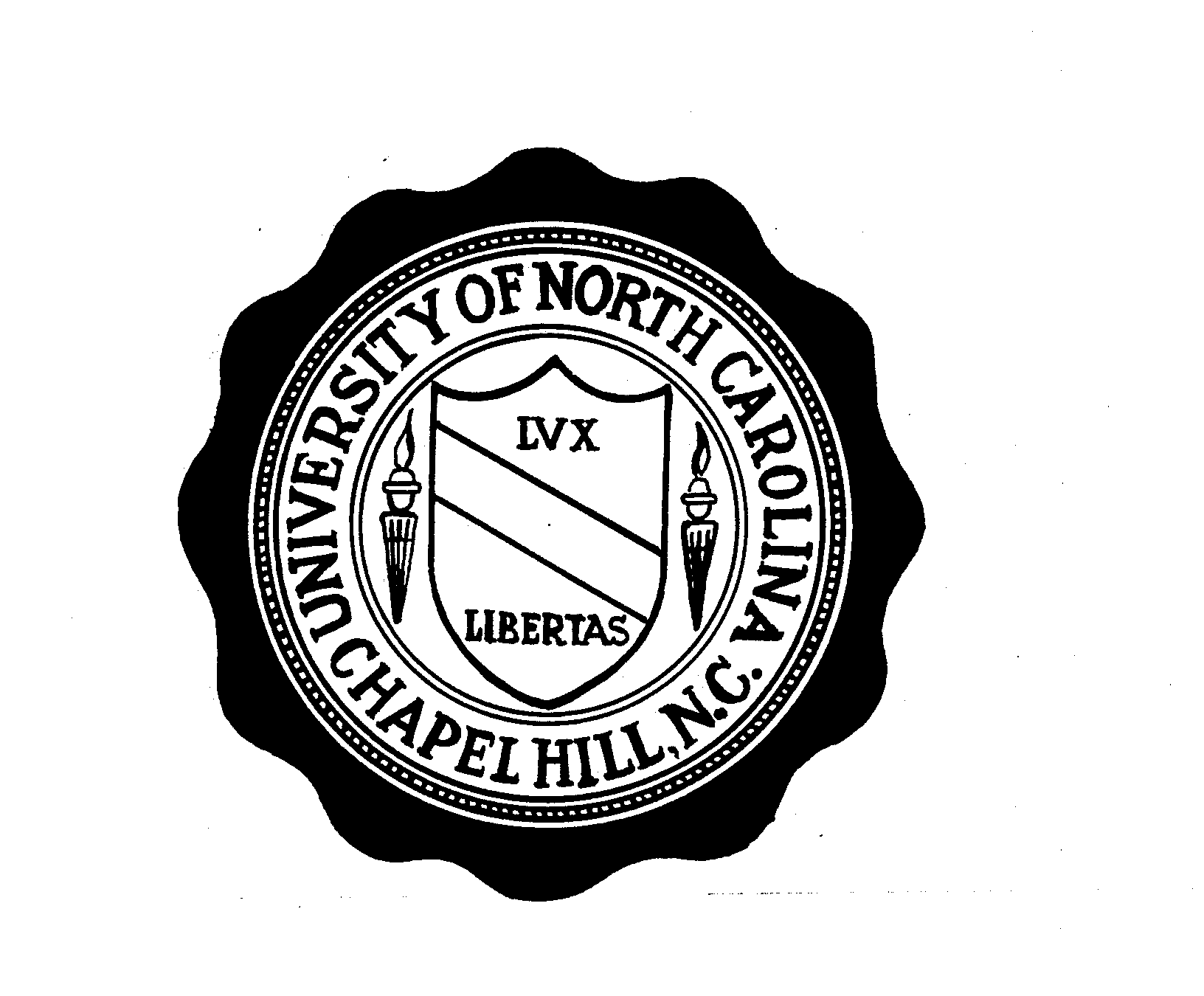 Trademark Logo UNIVERSITY OF NORTH CAROLINA CHAPEL HILLN.C. LUX LIBERTAS