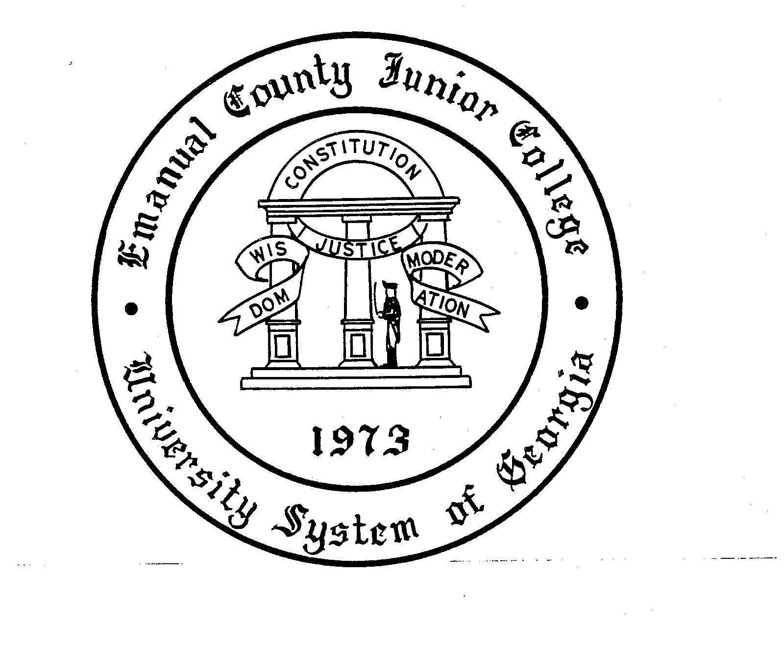 Trademark Logo EMANUAL COUNTY JUNIOR COLLEGE UNIVERSITY SYSTEM OF GEORGIA 1973