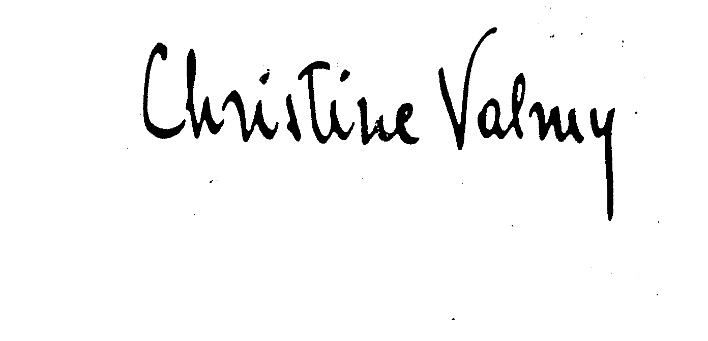 Trademark Logo CHRISTINE VALMY