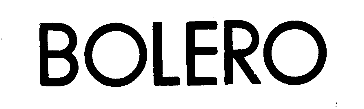 Trademark Logo BOLERO