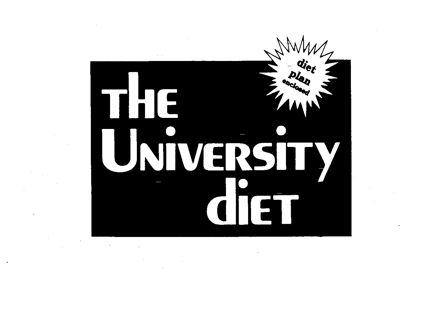 Trademark Logo THE UNIVERSITY DIET