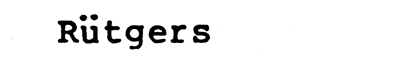 Trademark Logo RUTGERS