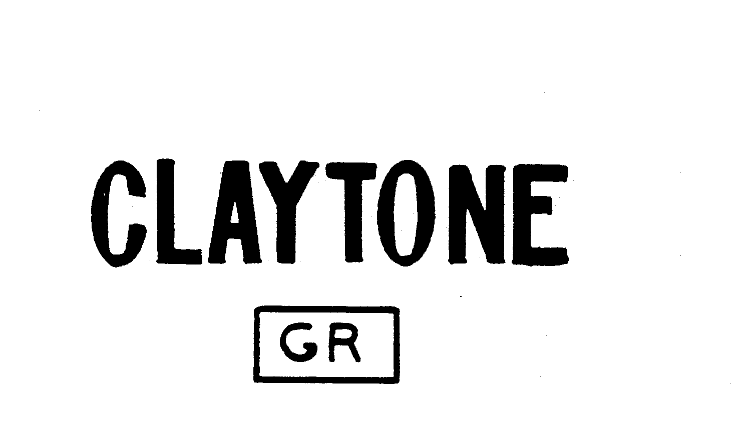 Trademark Logo CLAYTONE GR
