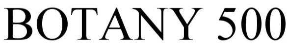 Trademark Logo BOTANY 500