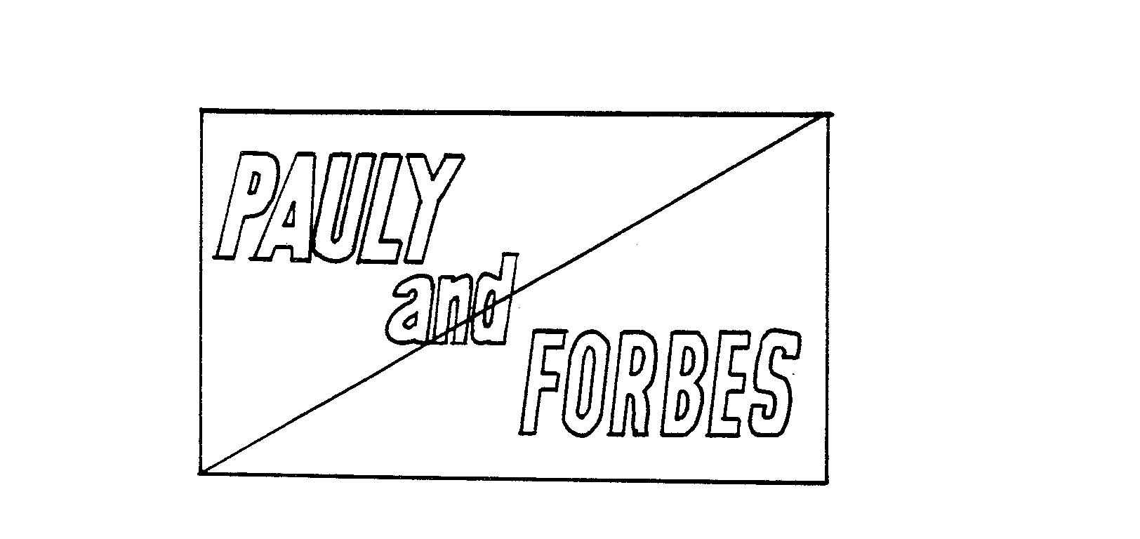 Trademark Logo PAULY AND FORBES