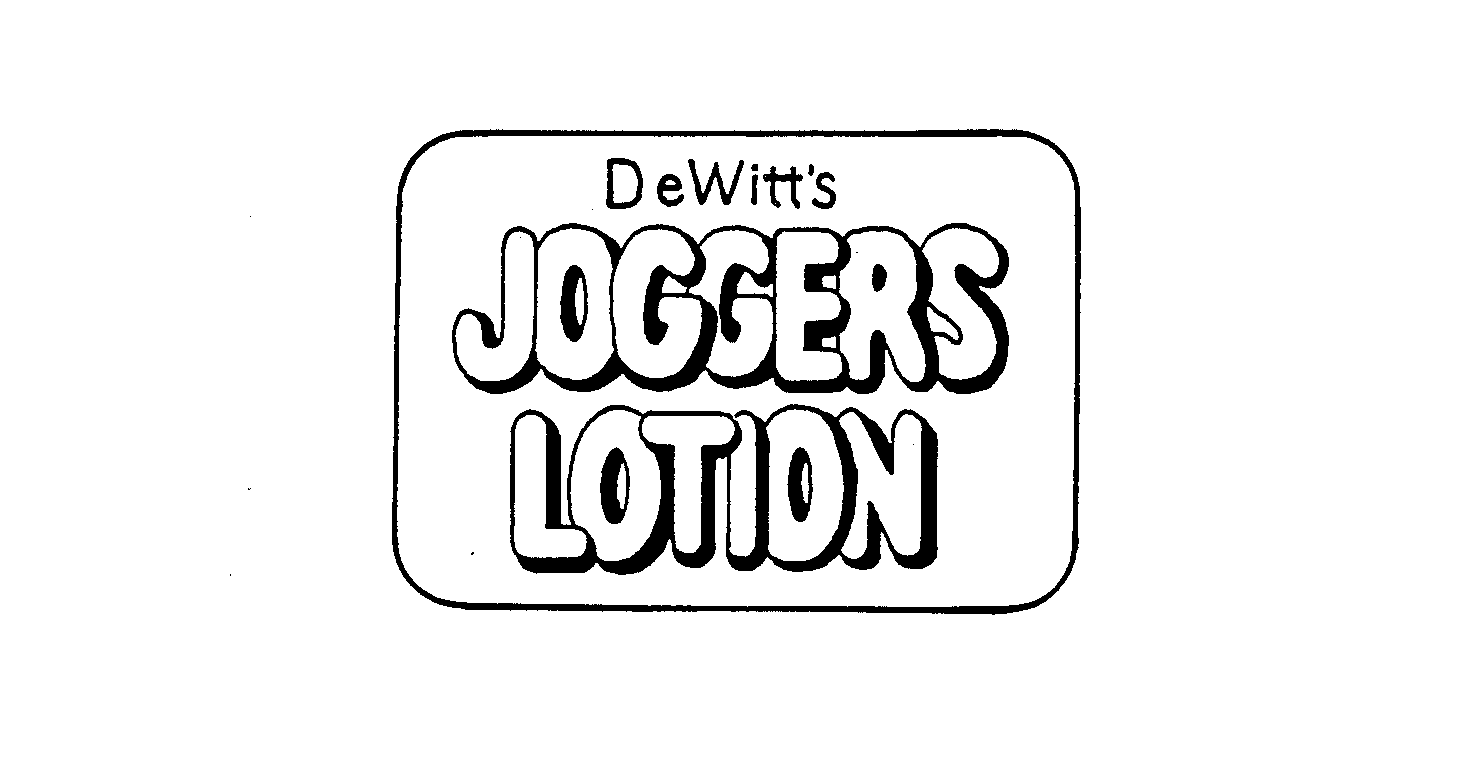  DEWITT'S JOGGERS LOTION