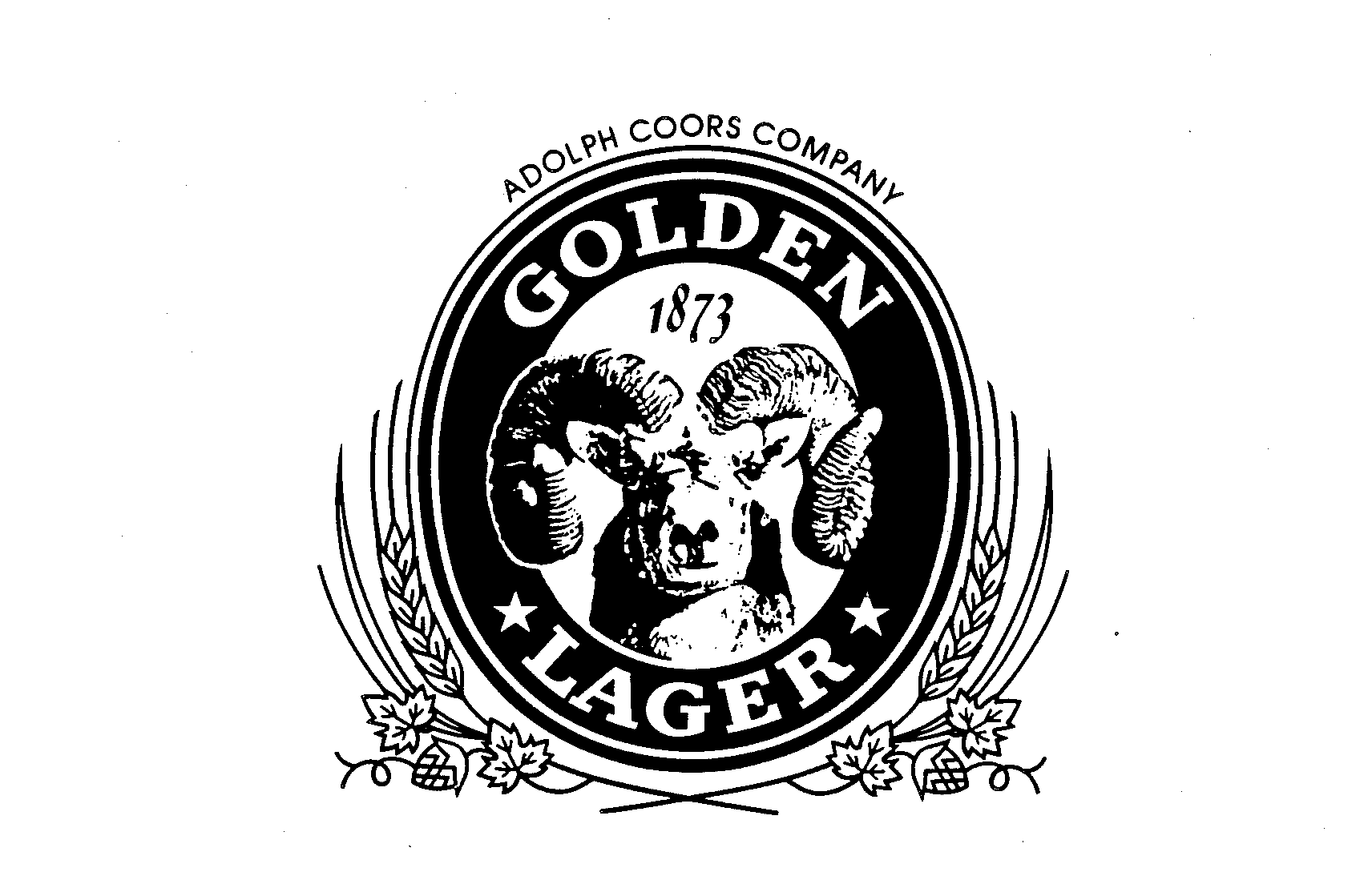 Trademark Logo ADOLPH COORS COMPANY GOLDEN LAGER 1873