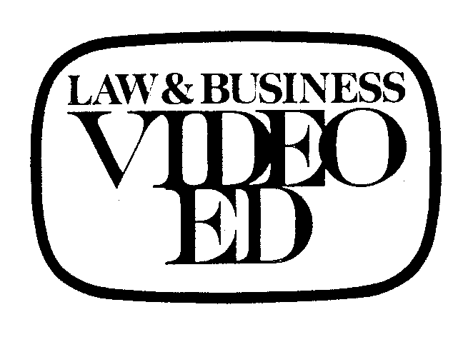 Trademark Logo LAW & BUSINESS VIDEO ED