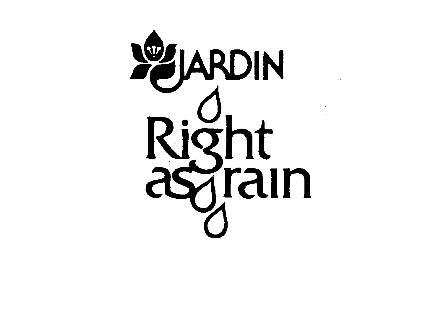 Trademark Logo JARDIN RIGHT AS RAIN