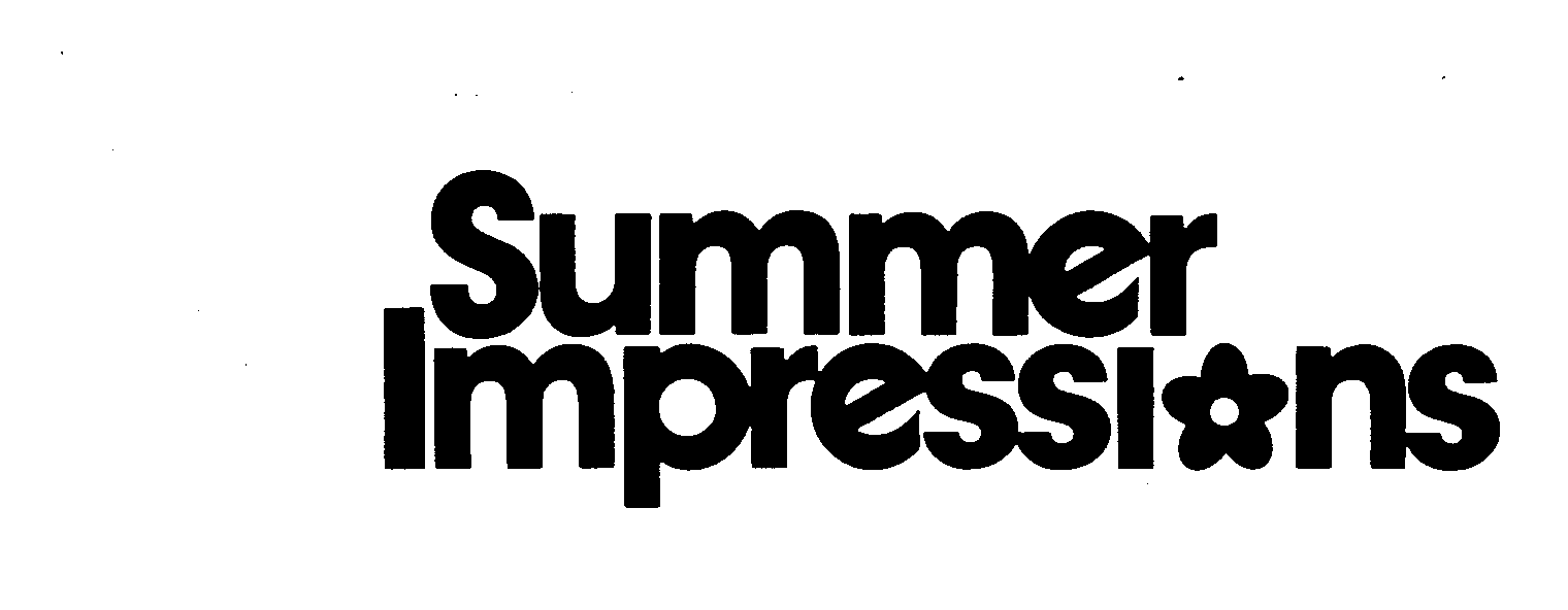 Trademark Logo SUMMER IMPRESSIONS