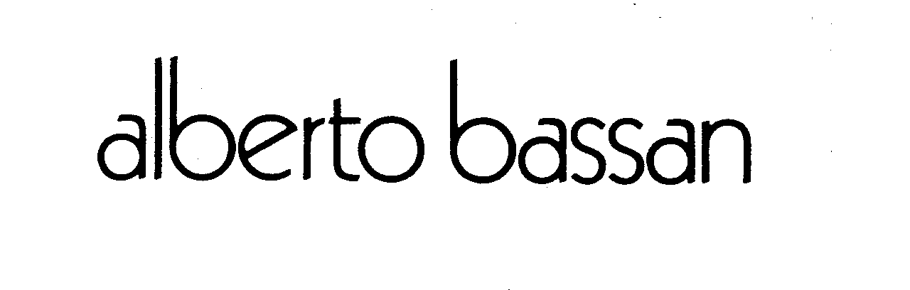 Trademark Logo ALBERTO BASSAN