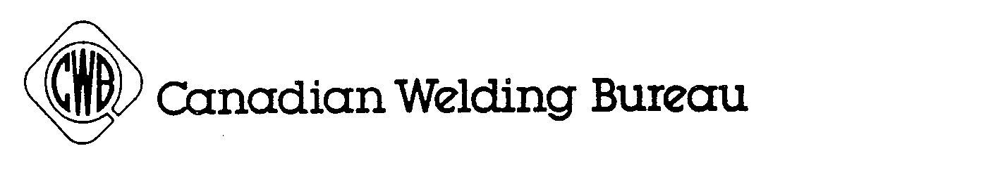 Trademark Logo CWB CANADIAN WELDING BUREAU