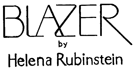 Trademark Logo BLAZER BY HELENA RUBINSTEIN