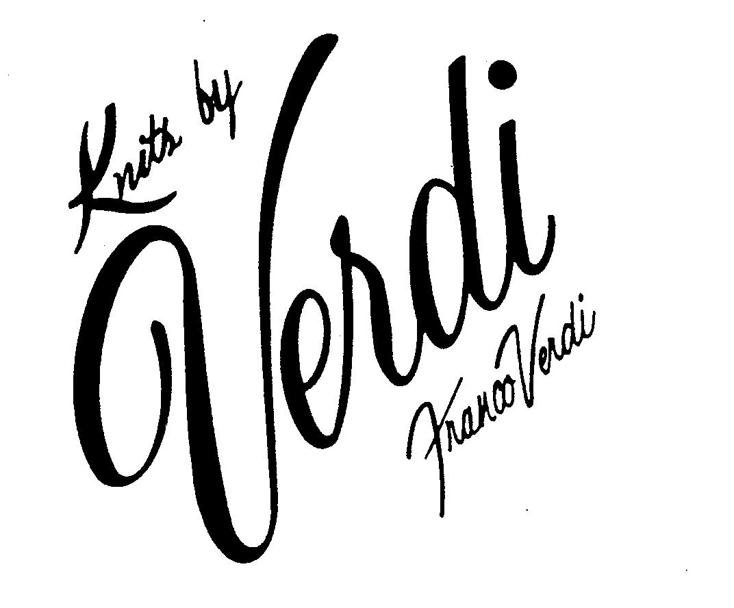 Trademark Logo KNITS BY VERDI FRANK VERDI