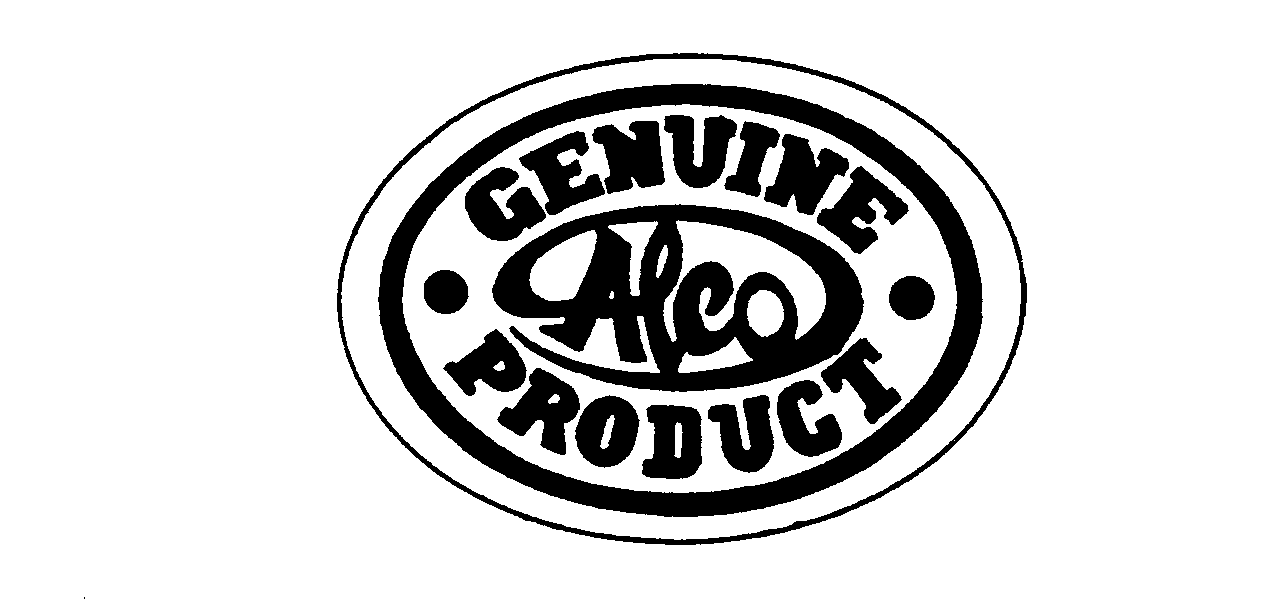 Trademark Logo GENUINE ALCO PRODUCT