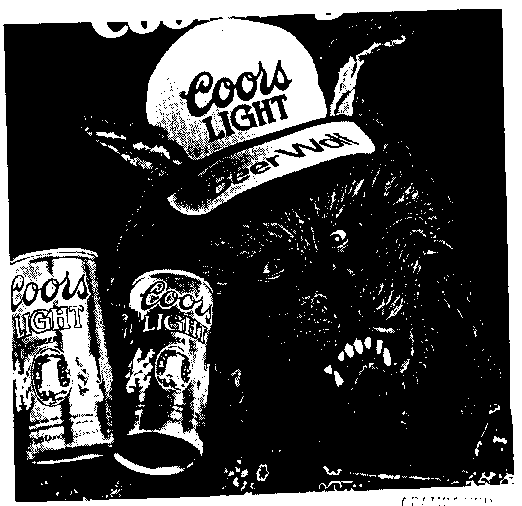  COORS LIGHT BEER WOLF