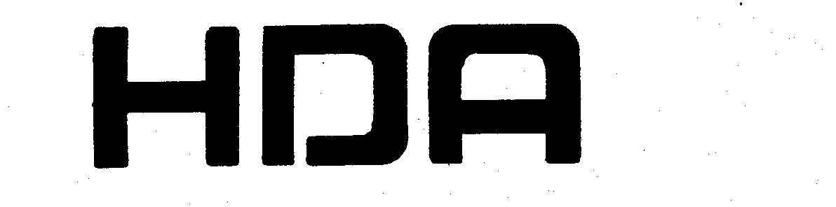 Trademark Logo HDA