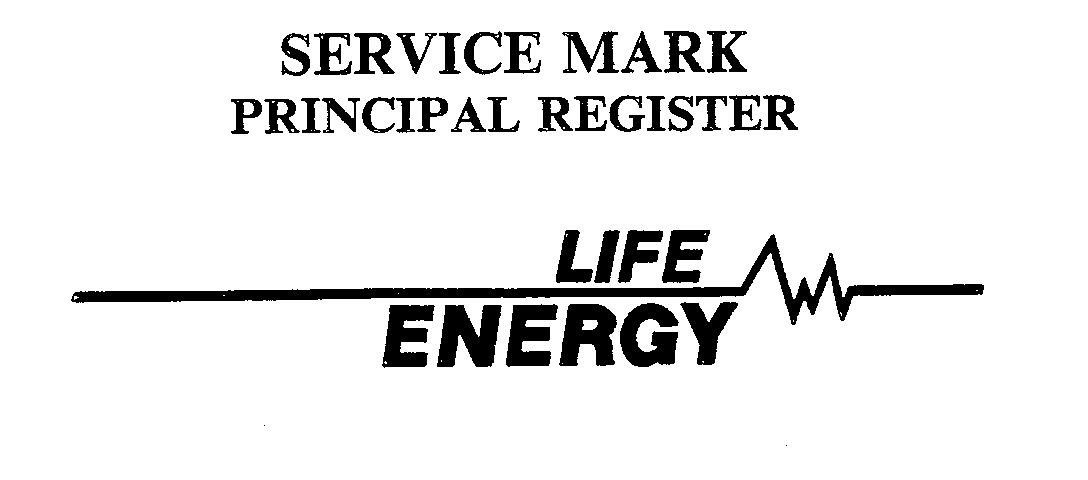 Trademark Logo LIFE ENERGY