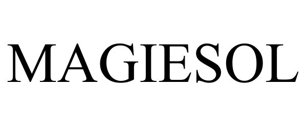Trademark Logo MAGIESOL