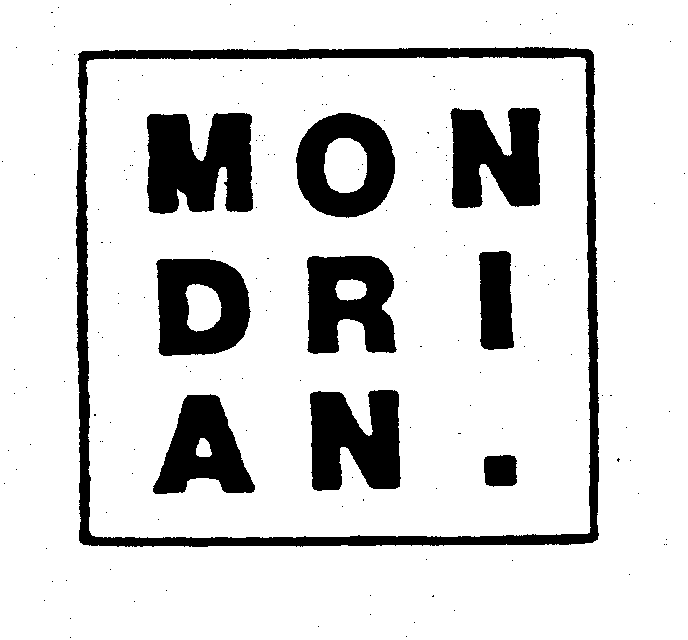 Trademark Logo MONDRIAN