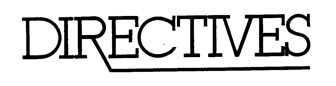 Trademark Logo DIRECTIVES