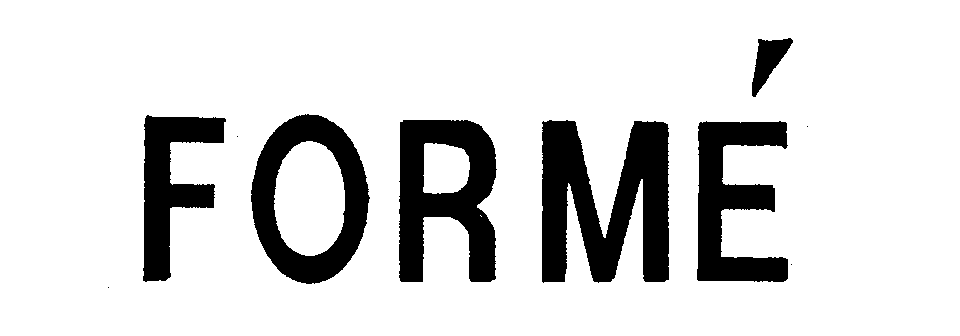 Trademark Logo FORME