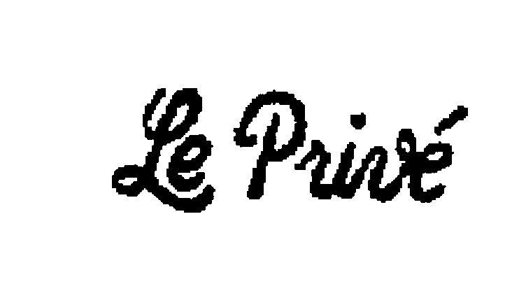 Trademark Logo LE PRIVE