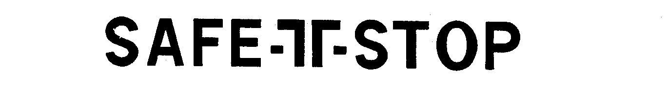 Trademark Logo SAFE-T-STOP