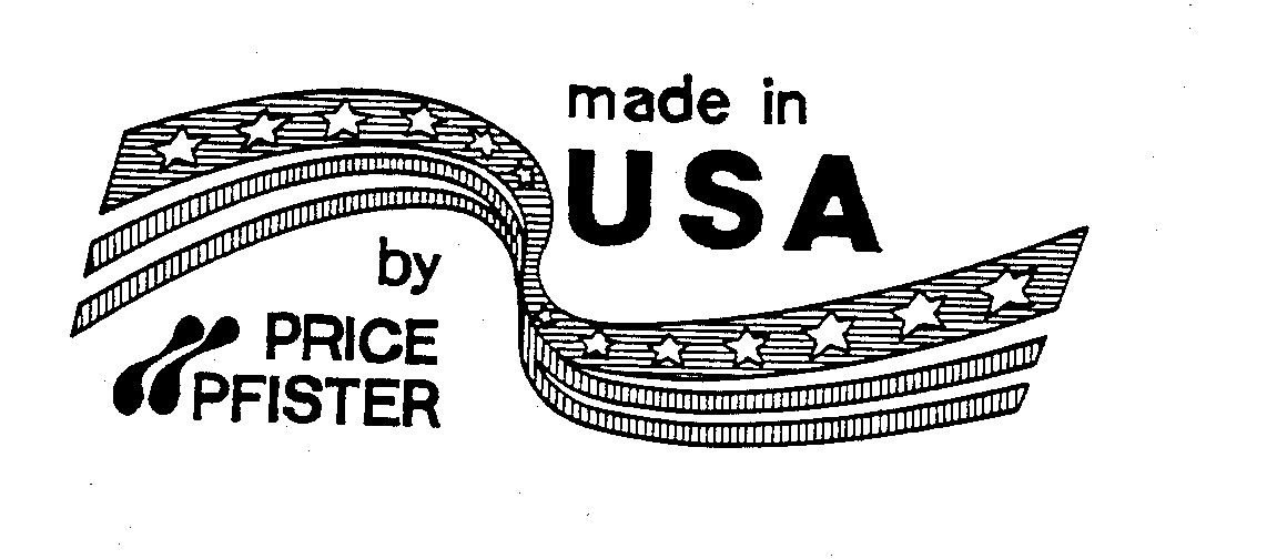 Trademark Logo MADE IN USA BY PRICE PFISTER