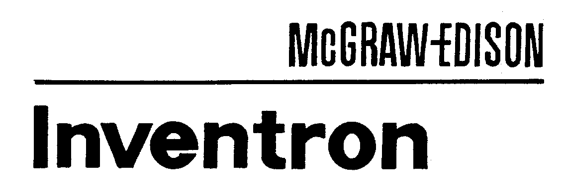 Trademark Logo MCGRAW EDISON INVENTRON