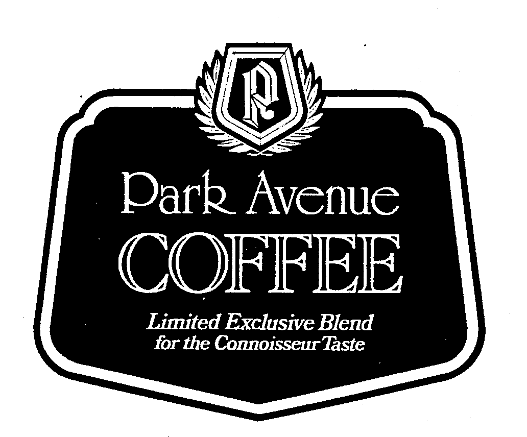  PARK AVENUE COFFEE LIMITED EXCLUSIVE BLEND FOR THE CONNOISSEUR TASTE P