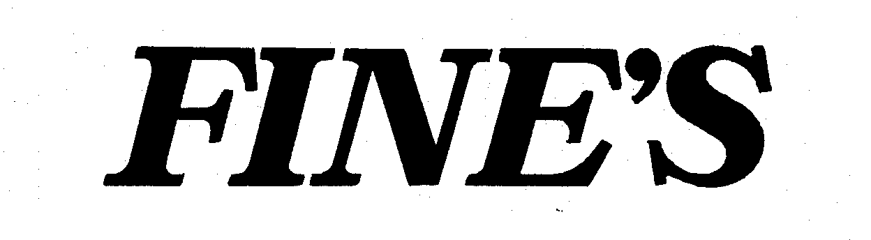 Trademark Logo FINE'S