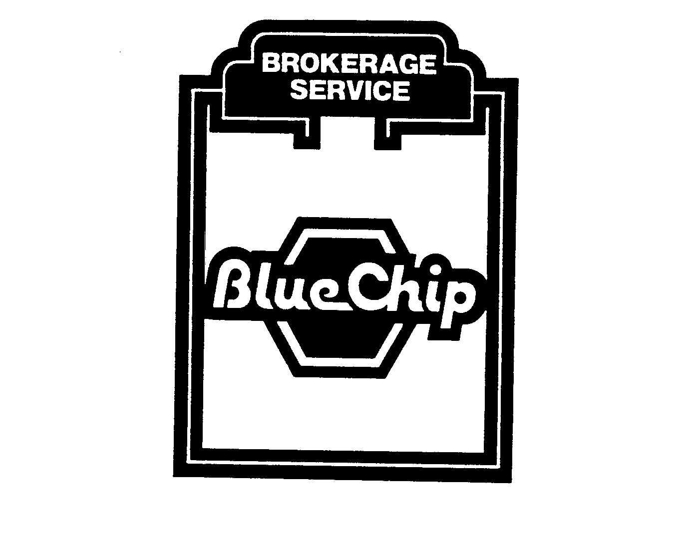 Trademark Logo BLUE CHIP BROKERAGE SERVICE