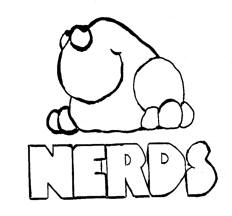 nerd candy coloring pages