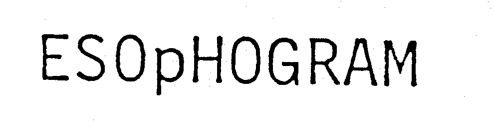 Trademark Logo ESOPHOGRAM