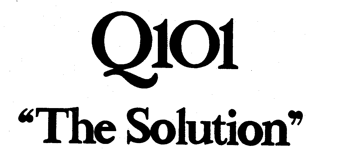 Trademark Logo Q101 "THE SOLUTION"
