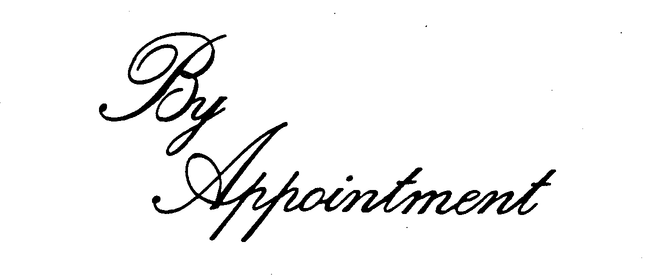 BY APPOINTMENT