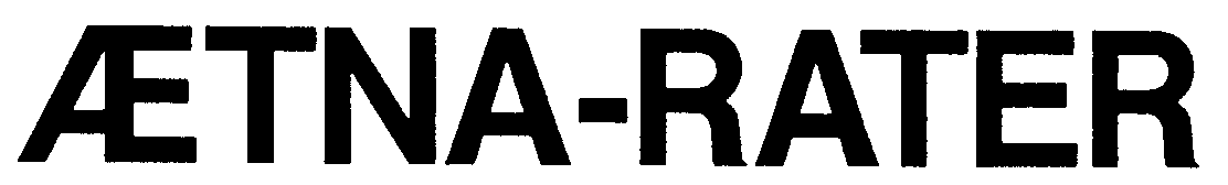 Trademark Logo AETNA-RATER