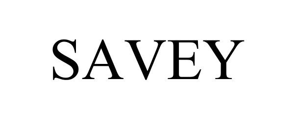 Trademark Logo SAVEY