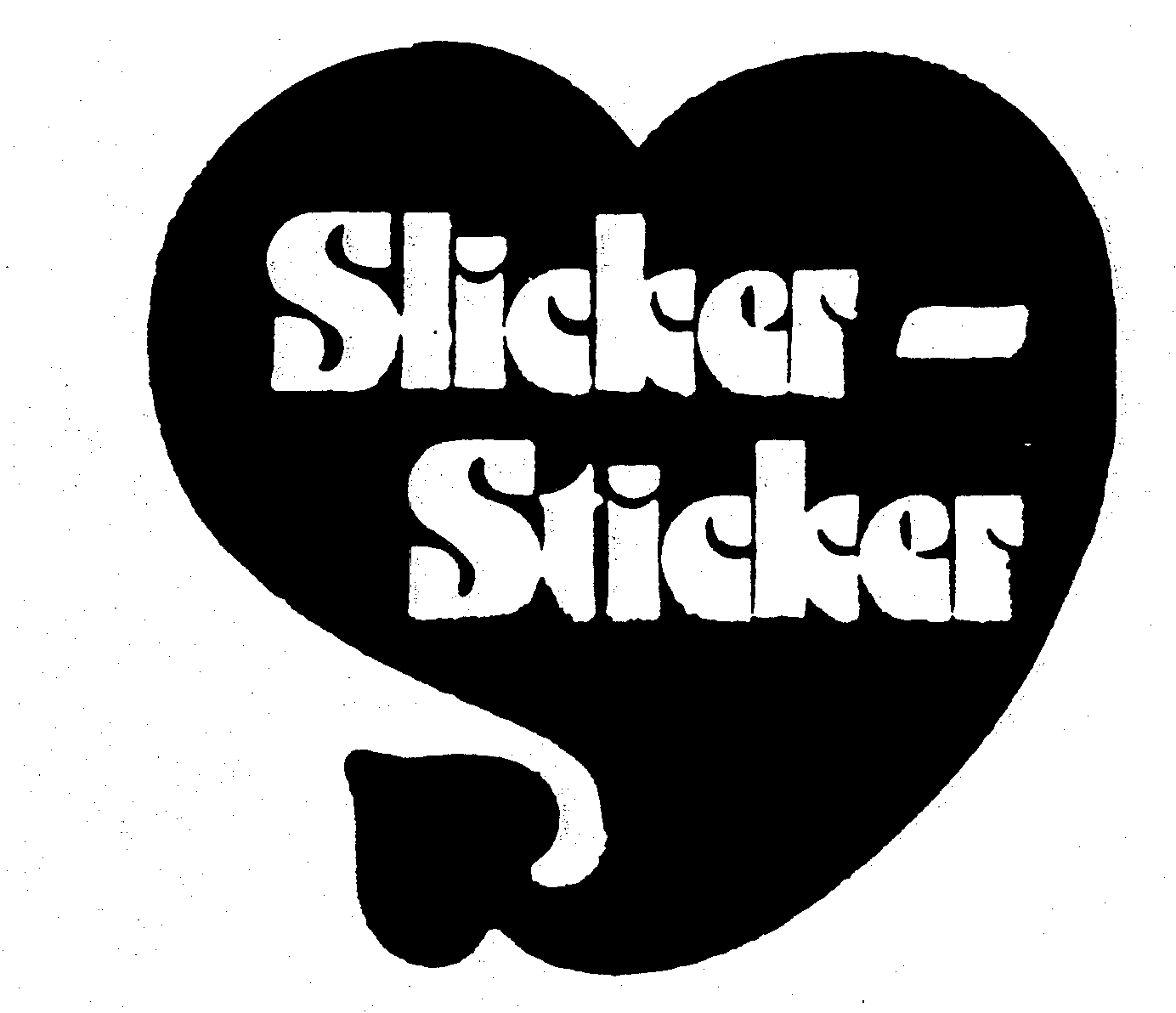 Trademark Logo SLICKER-STICKER
